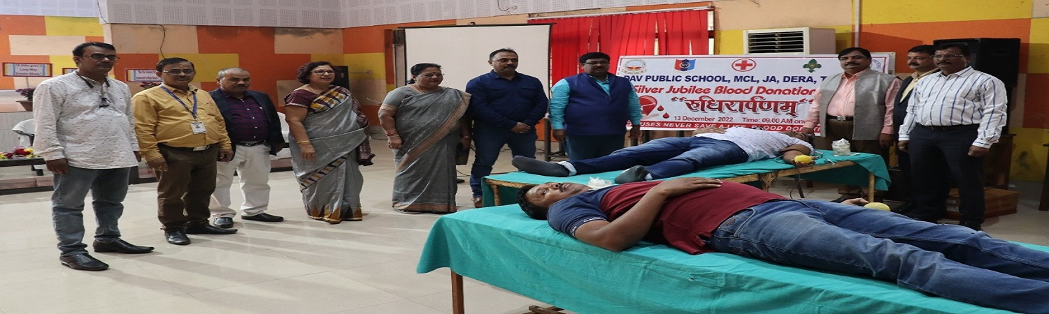 SILVER JUBILEE BLOOD DONATION CAMP.